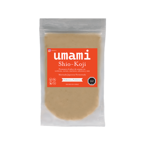 Shio-koji, un condimento fermentado japonés hecho de arroz, agua y sal, utilizado para sazonar y ablandar carnes y pescados