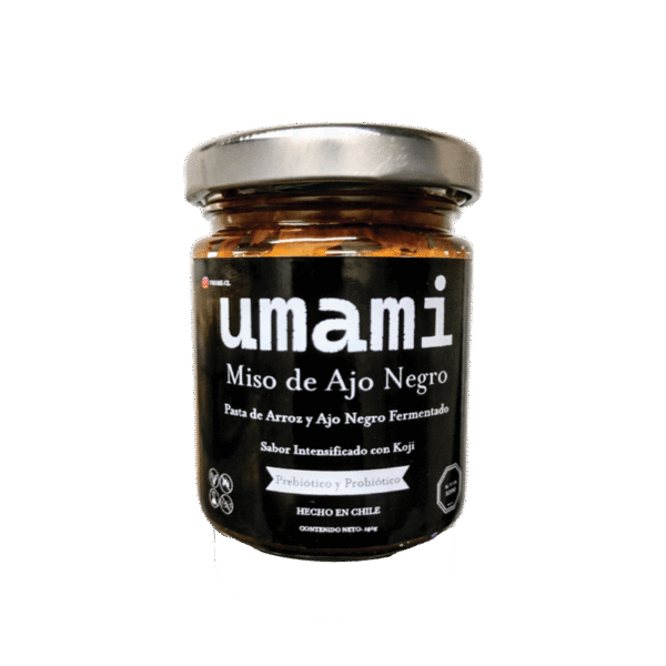 Miso de ajo negro sin pasteurizar, fermento japonés artesanal elaborado en Chile