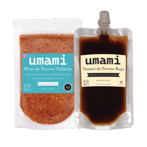 Pack Tamari de Poroto Rojo y Miso de Poroto Hallado artesanales, fermentados con koji y elaborados en Chile.