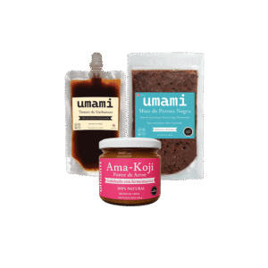 Pack de tamari de garbanzo, miso de poroto negro y ama-koji artesanal de Umami Chile